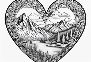 Alpengipfel,herz tattoo idea