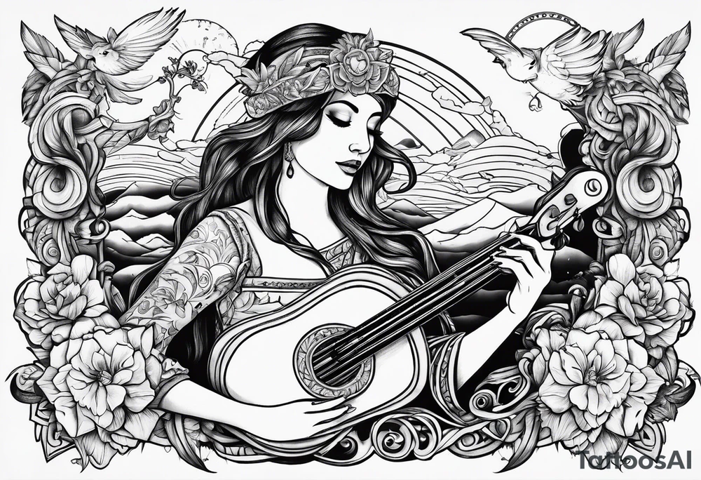 a bard tattoo idea