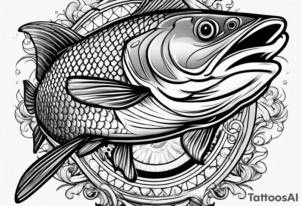 cod fish tattoo idea