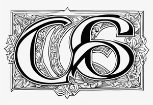 Letter E R J tattoo idea