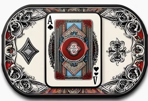 Cribbage board with 4 five cards and a jack tattoo idea