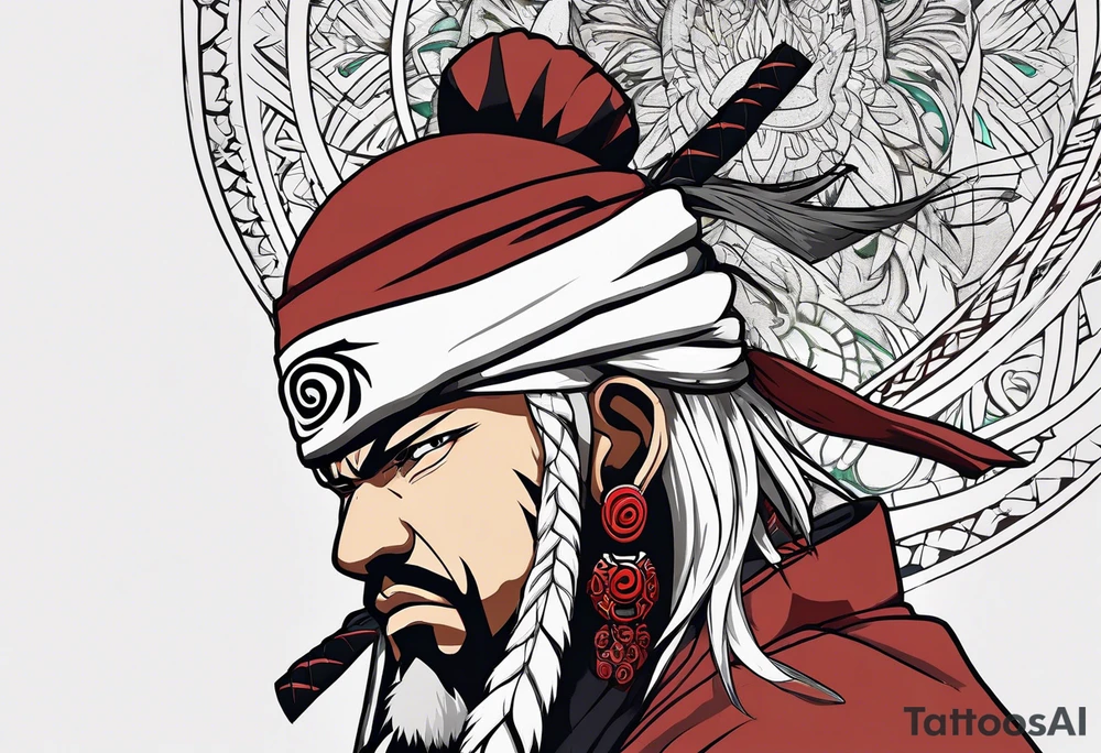 Jiraiya in Sage mode from the anime naruto tattoo idea