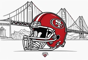 San Francisco 49er related American traditional tattoo idea