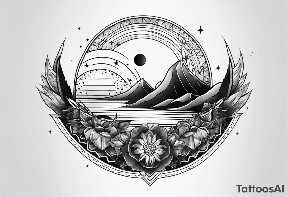 half moon tattoo idea