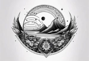 half moon tattoo idea