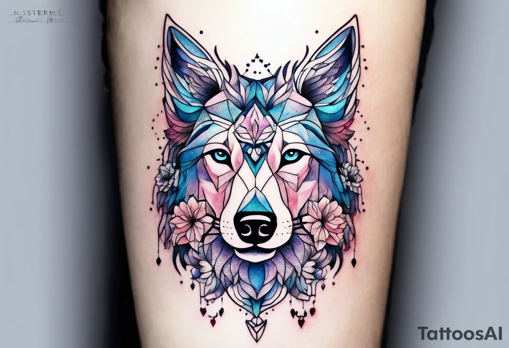 Constellation, animal snow , géométric , flower tattoo idea