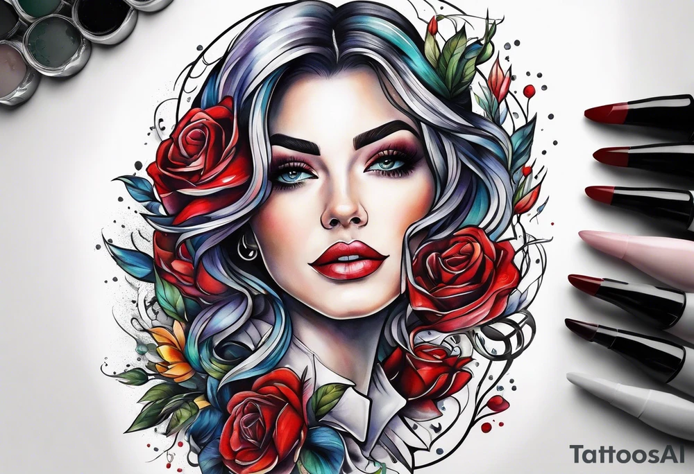 Teacher profession, nurse profession tattoo idea