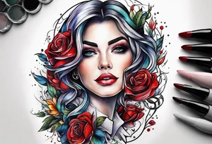 Teacher profession, nurse profession tattoo idea
