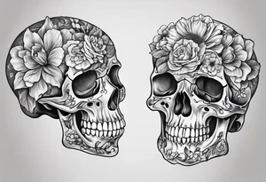 Skeleton hand bones anatomical tattoo idea