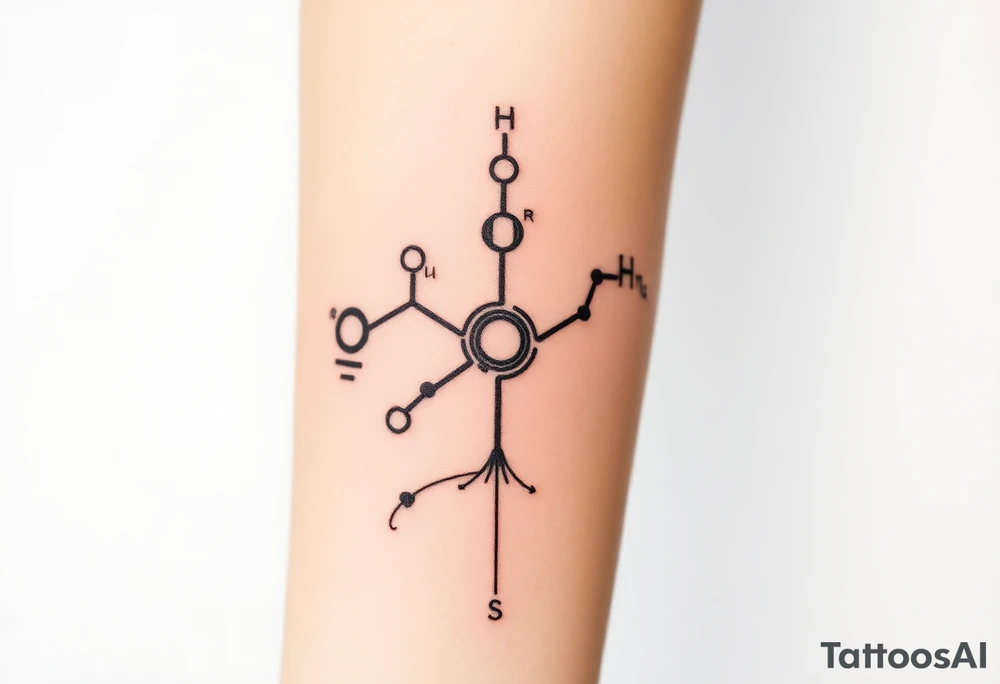 Chemical representation of Bipolar disorder tattoo idea