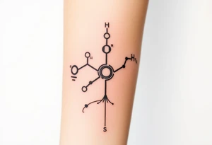 Chemical representation of Bipolar disorder tattoo idea