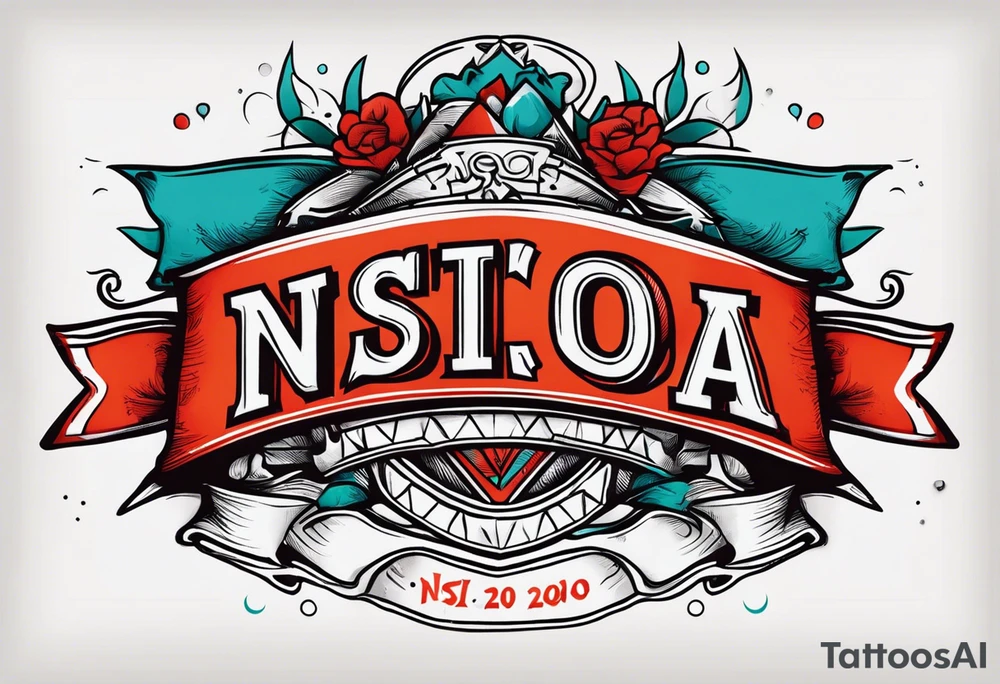 banner that says NSI CLASS 24020 tattoo idea