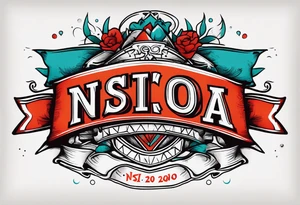 banner that says NSI CLASS 24020 tattoo idea