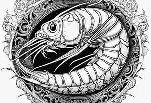 Amano shrimp tattoo idea