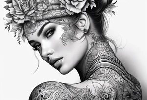 fractal sleeve tattoo tattoo idea