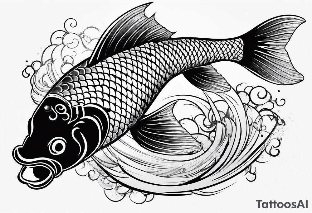 Koi fish tattoo idea