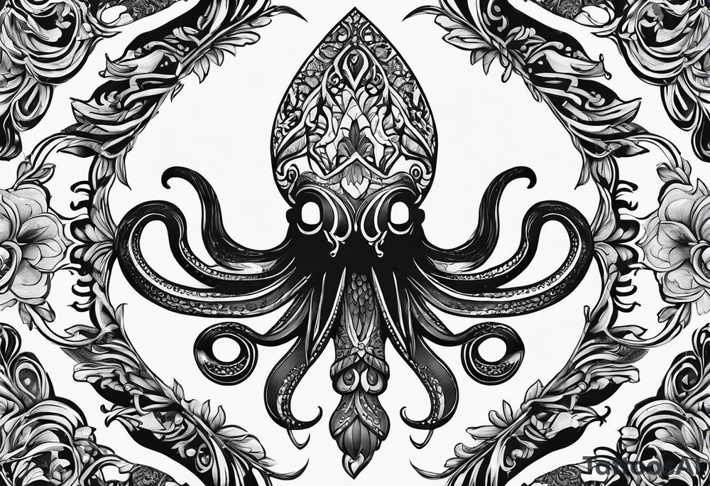 Squid ink tattoo idea