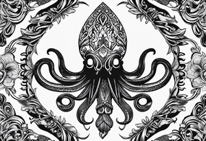 Squid ink tattoo idea