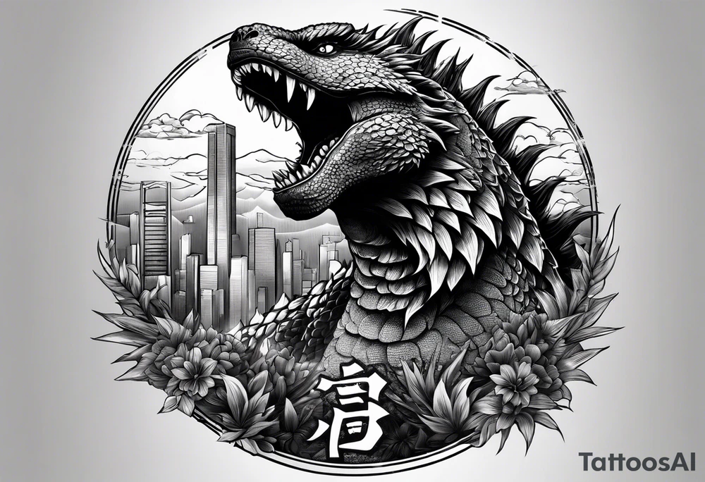Godzilla tattoo idea