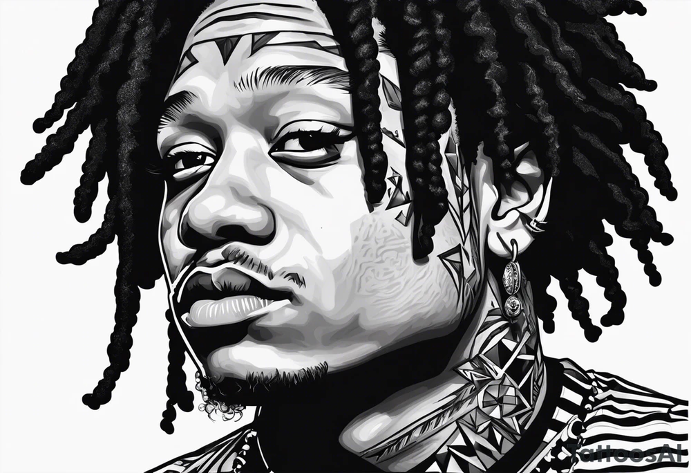 trippie redd face tattoo idea