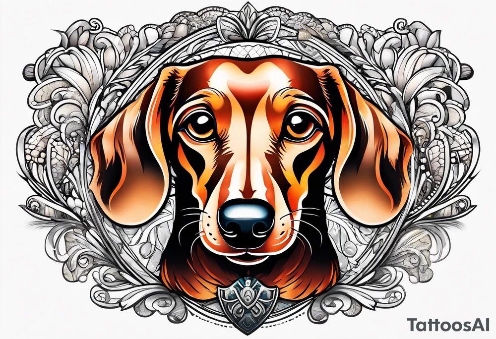 Dachshund tattoo idea