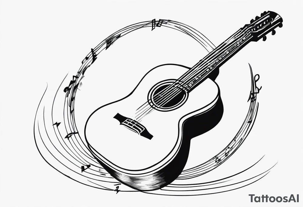 Musica alma paz pequena tattoo idea