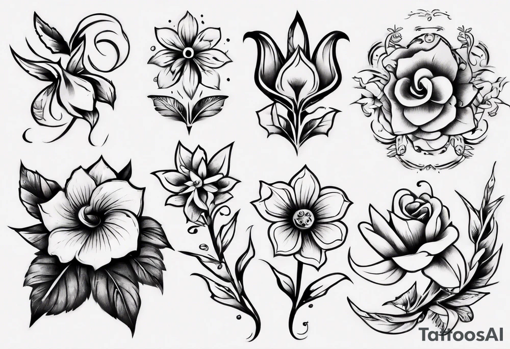Flowers tattoo idea