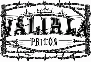 valhalla barb wire prison tattoo idea
