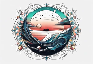 Planet symboling ease of moving from one part to another. tattoo idea