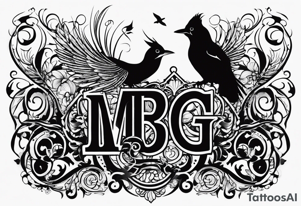 word: "MRBG" tattoo idea