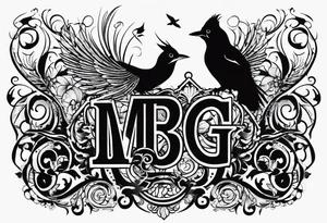 word: "MRBG" tattoo idea