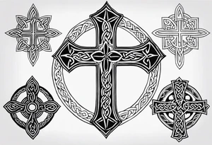 Celtic cross tattoo idea