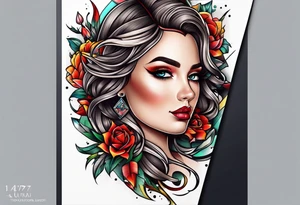 Lady Luck tattoo idea