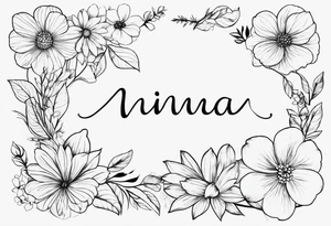 Nimna 
Birthday 3rd of may. create the flower for my name and birthday tattoo idea