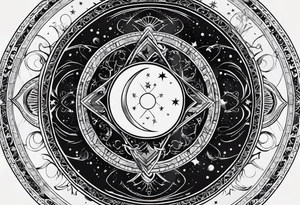 Astrology, Gemini, Natal Chart, angelic, soul mates, vision, planetary, ying yang, the moon, third eye, armband tattoo idea