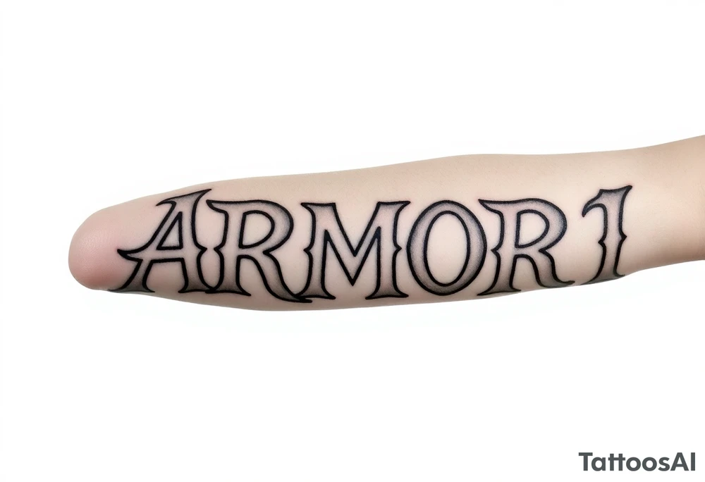 ARMOR tattoo idea