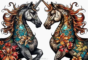 sea horse tattoo idea