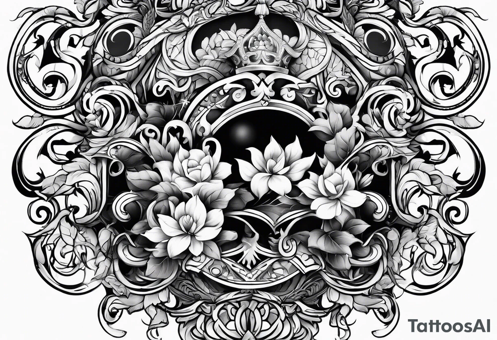 English scroll tattoo idea
