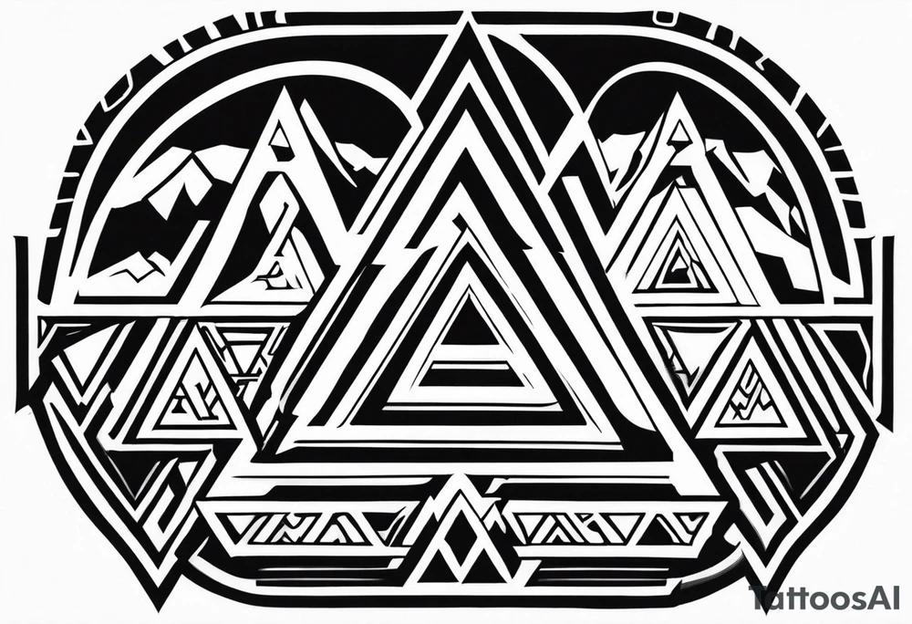 Valhalla valknut tattoo idea