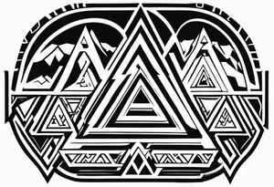Valhalla valknut tattoo idea