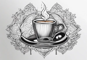Gilmore girls, coffee, snow tattoo idea