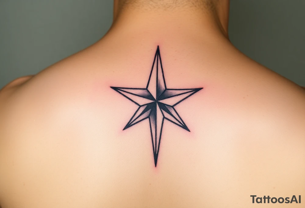 shooting star tattoo idea
