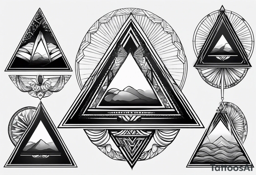 pyramid tattoo idea