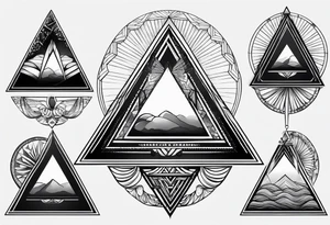 pyramid tattoo idea