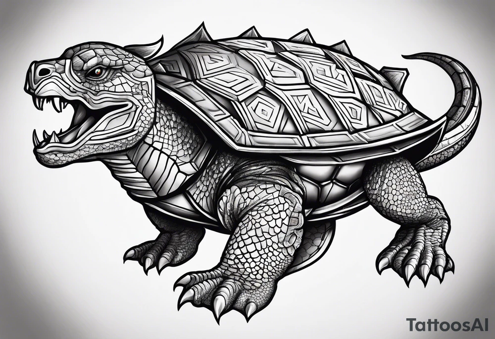 dragon turtle tattoo idea