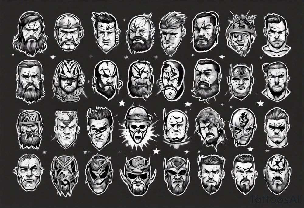 Wrestling tattoo idea