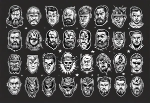 Wrestling tattoo idea