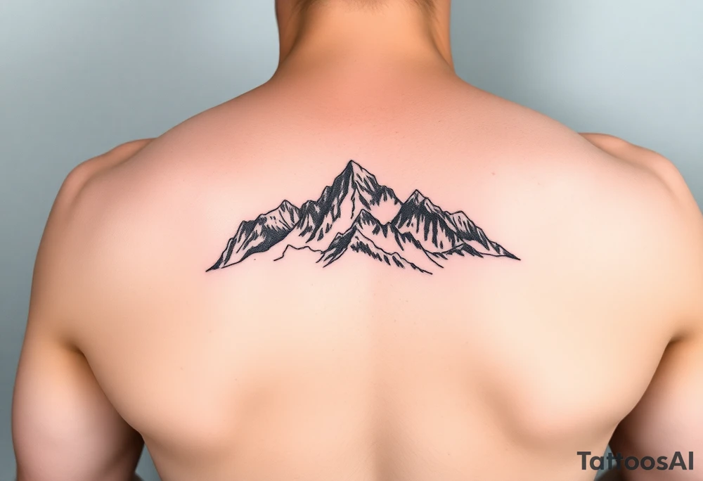 tre cime dolomites tattoo idea