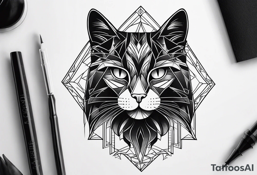Black Cat tattoo idea