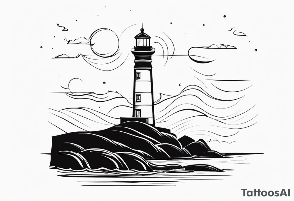 Lighthouse tattoo idea